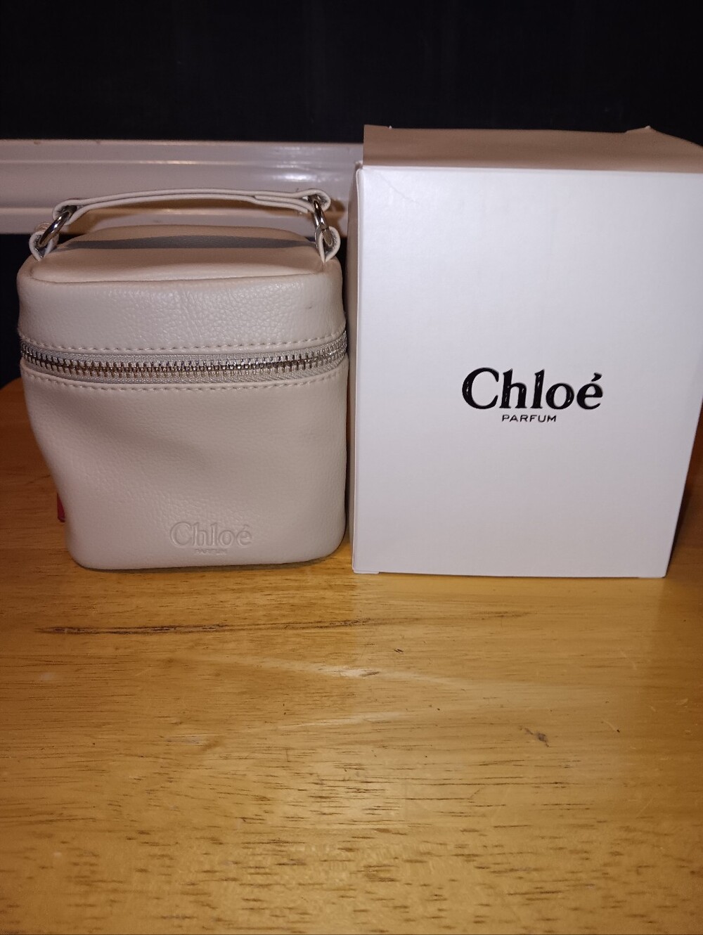 Chloe Parfums Small Leather Makeup Bag